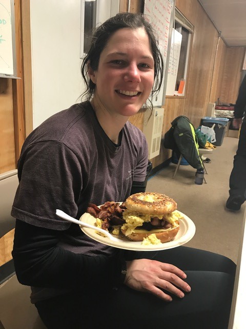 All check points have charging stations for what ever electronic devices a musher carries. Ryne likes to listen to music on her iPod shuffle and recharge her head lamp.