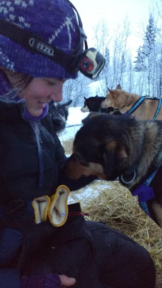 Ryne thanks Ewok for doing a great job as leader during a tricky section of trail.