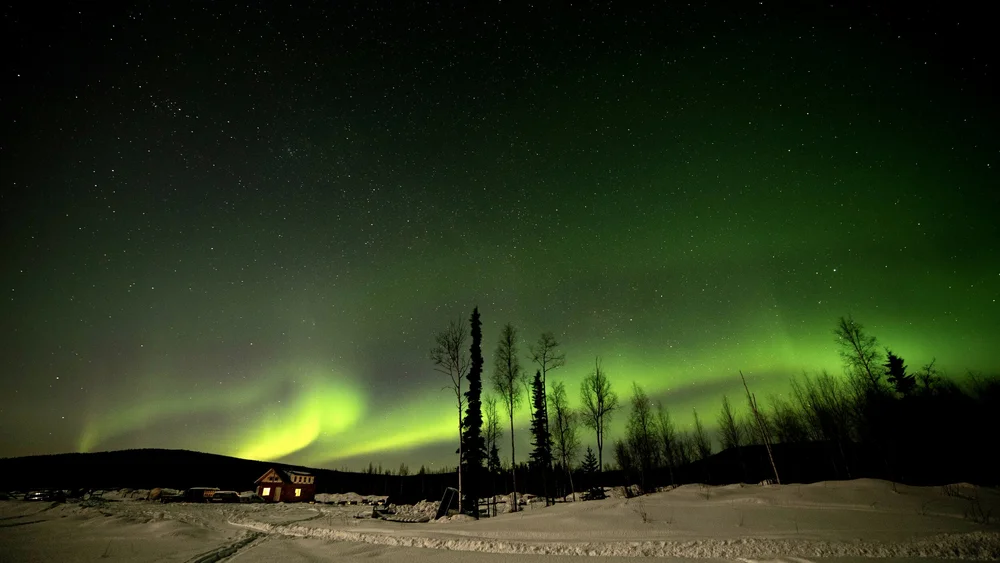 Aurora over the kennel