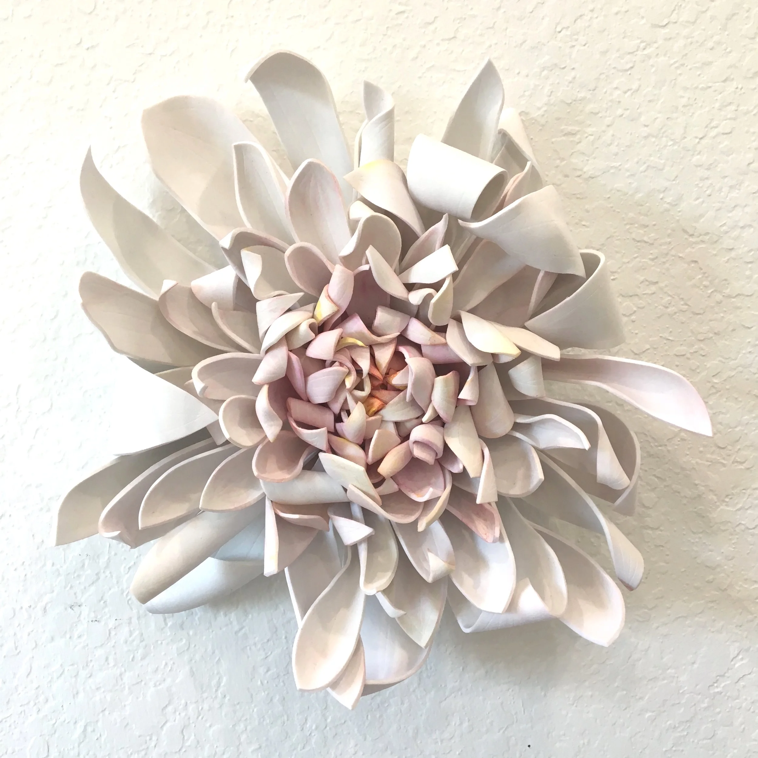 Delicate Defiance I EVA foam, XPS foam, acrylic ink wash. 12" diameter, 3” depth $650