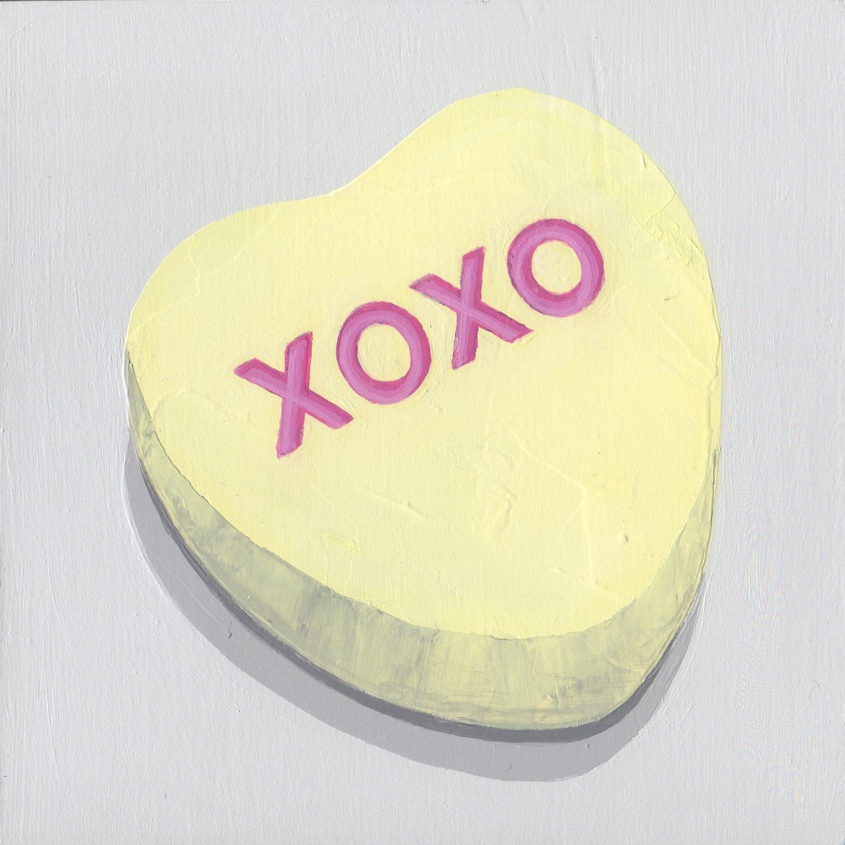 Conversation Heart Single XOXO banana by Nicci SevierVuyk.jpg