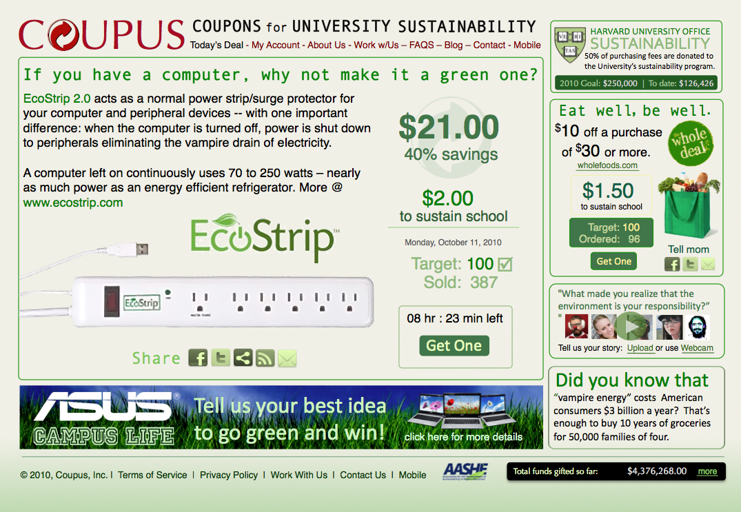 registered user landing page