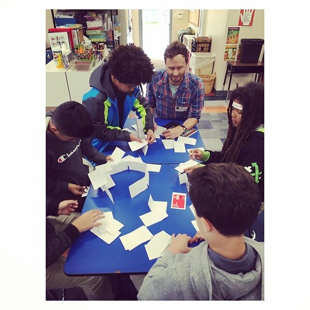 Employee of the month goes to Shane Pavonetti!! Shane took some time this week to teach young students about the practice and profession of architecture. The students had a chance to dabble in a model making excessive to create a home of their own. W