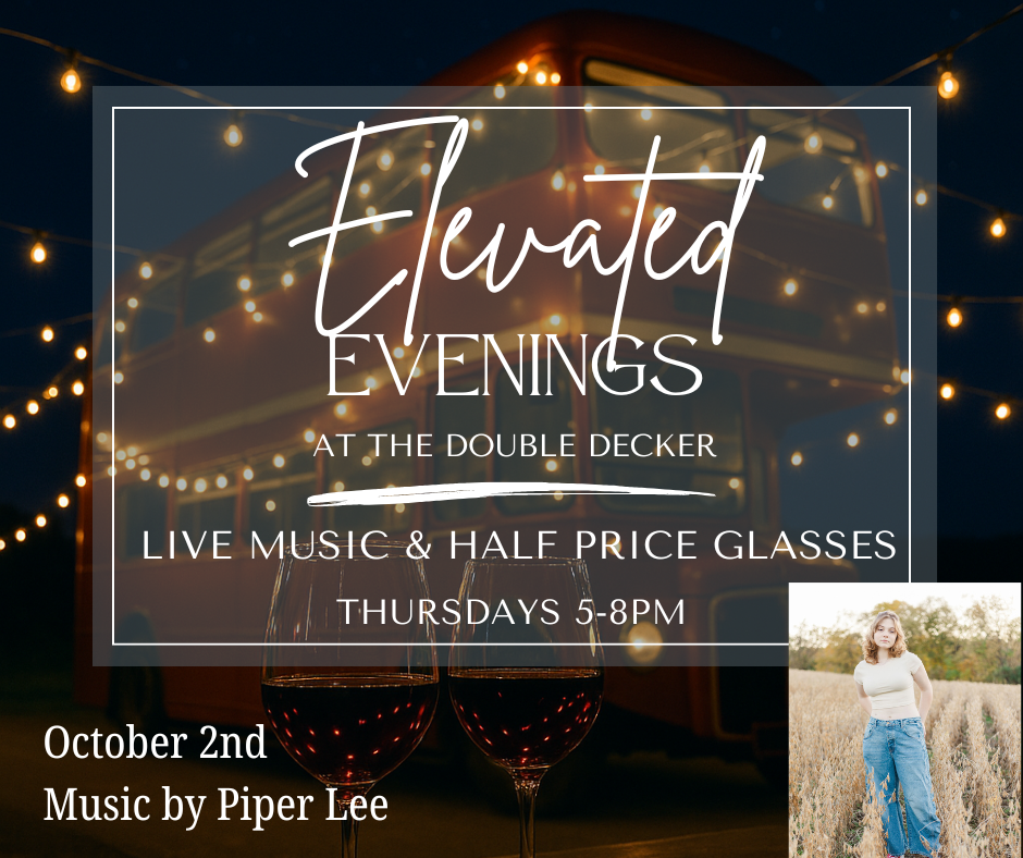 Elevated Evenings w/ Live Music by Piper Lee! 