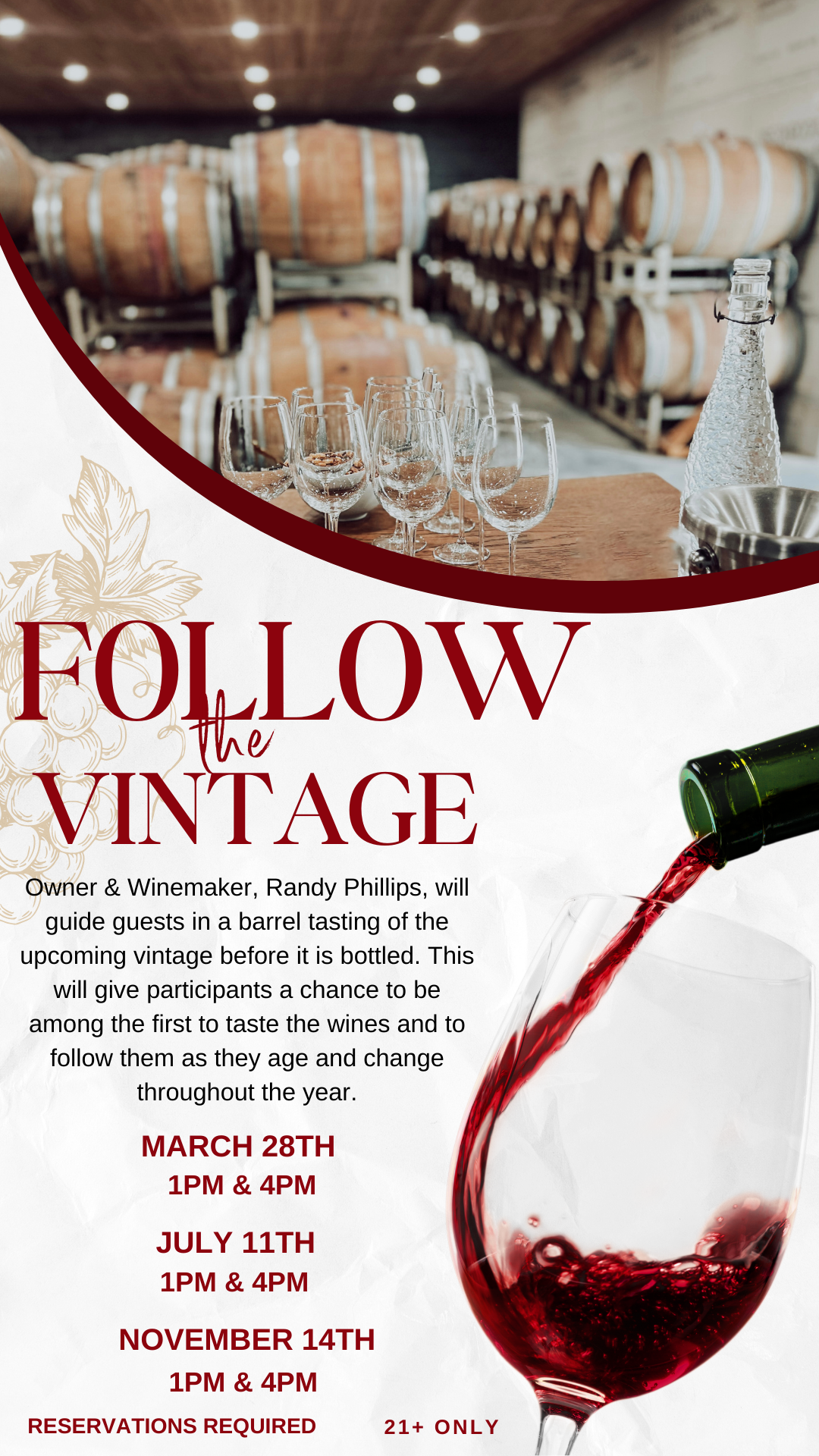 Follow the Vintage- 4pm Session SOLD OUT