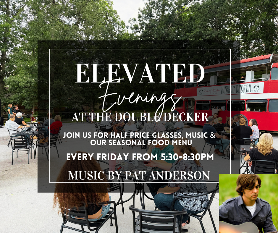 Elevated Evenings at the Double Decker-Live Music on 7/3 by Pat Anderson! 