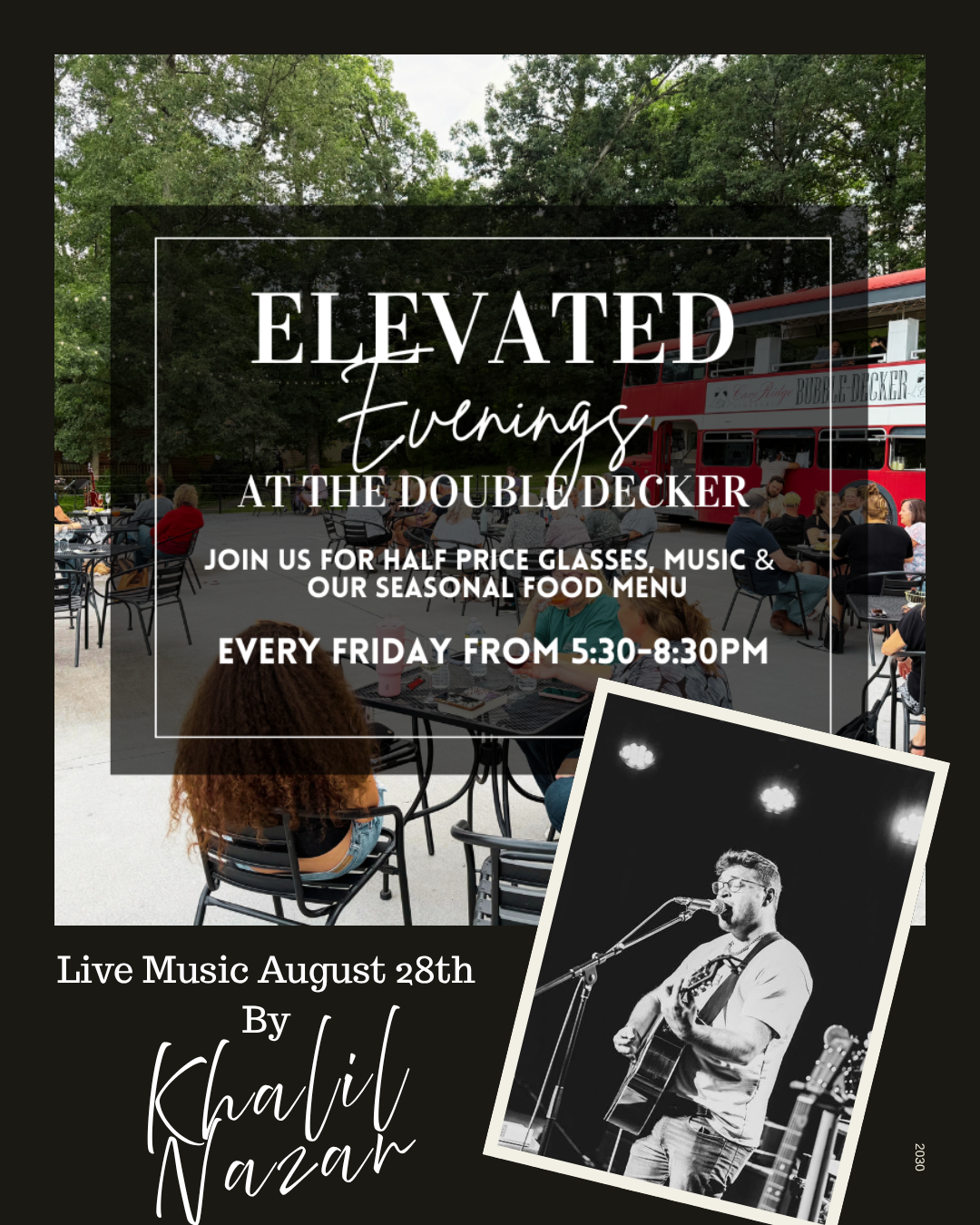 Live Music- Khalil Nazar-Elevated Evenings at the Double Decker