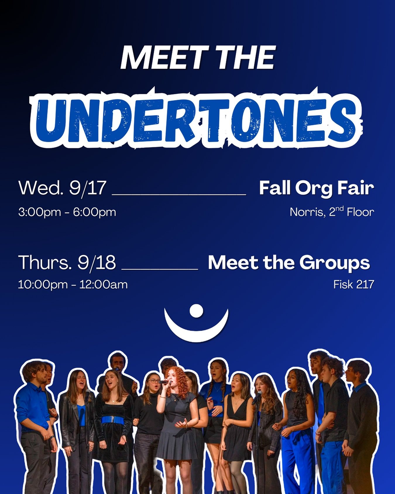 come chat with us, ask us questions, or just learn more about a cappella! we can&rsquo;t wait to meet you 💙