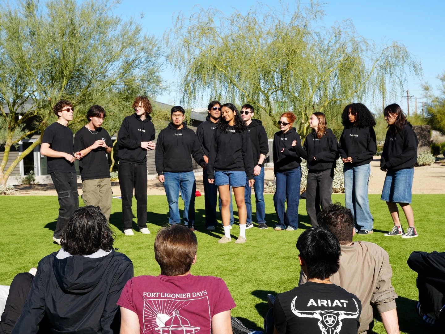 open hearts, open hearts 💙

the undertones are so thankful to have returned to @campcatanese in phoenix! a few short weeks ago, we had the joy of connecting with all of camp cat&rsquo;s amazing kids through music. we had 48 hours of pure fun, and we