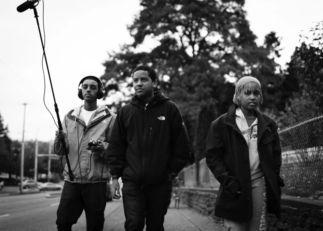  Natty, Nebiyou, and Keristian hit the streets recording ambient sounds in Yesler Terrace.