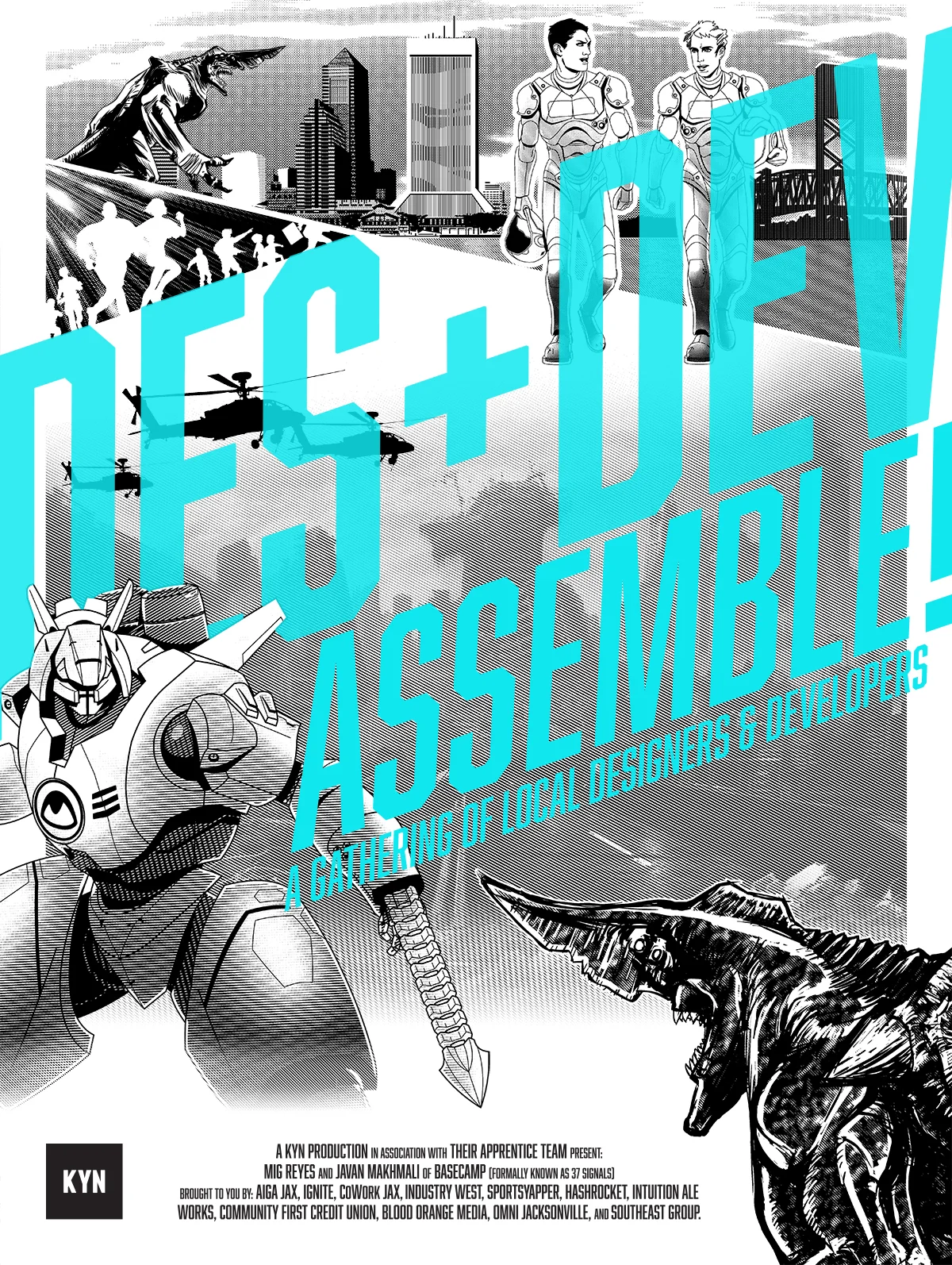 My final implementation of Chris's illustrations in poster form.