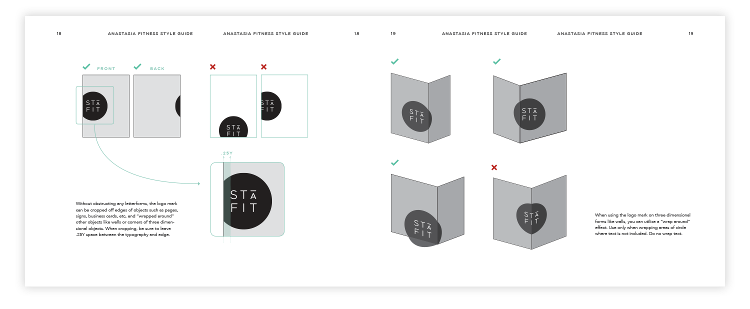As part of the brand guide, I delved into ways that we can add a much needed physicality and boldness to the new brand. Wrapping the logo graphic around wall corners and flooring was one of many ways this was achieved.