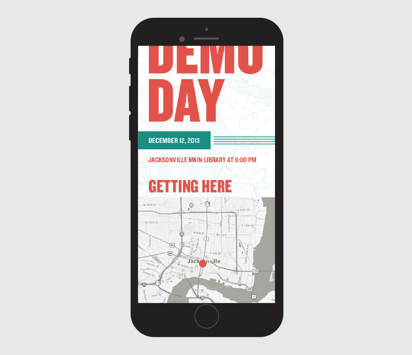 We designed a custom-built responsive website that communicated all of the event information and captured RSVP's.