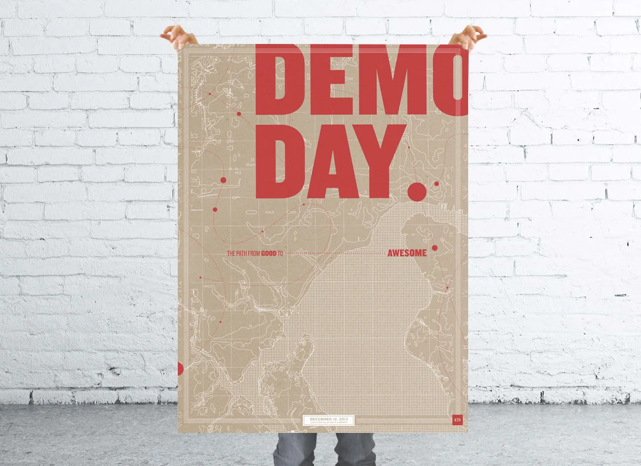 Large posters were screen printed and given to each guest. A nice keepsake from the event!