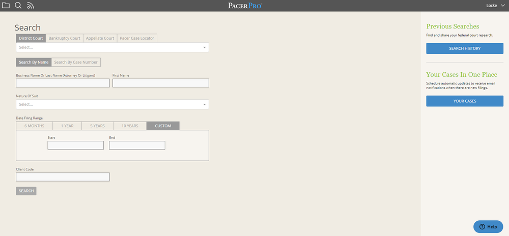 Using PacerPro for an “all fed” search of complaints and other ...