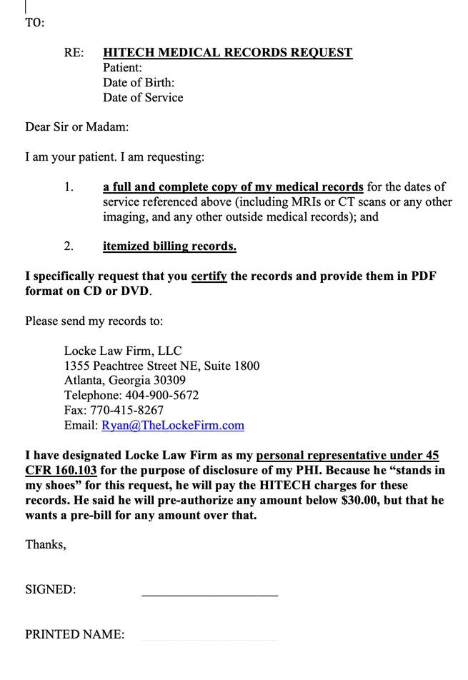 Medical Release Sample Letter To Request Medical Records From Doctors Medical Release Sample Letter To Request Medical Records From Doctors