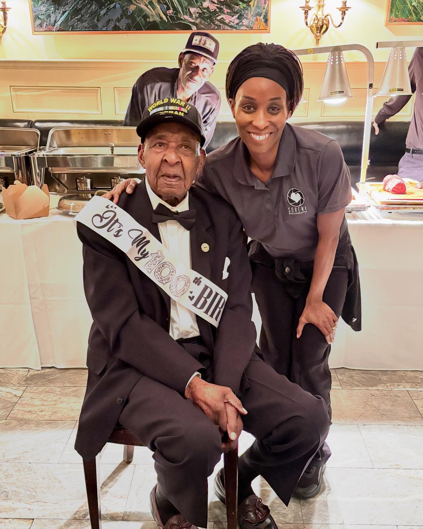 📸Honored to capture Mr. James&rsquo; 100th birthday celebration. A momentous day for a cherished WWII veteran. #Centennial #WWIIVeteran