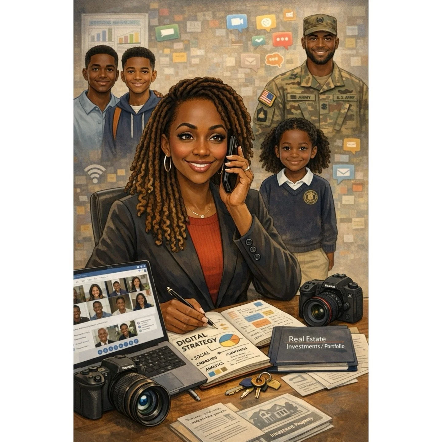 Okay, I caved.🫣 Had to see what AI thought my life look like&hellip; and it didn&rsquo;t miss 📸📉💻🏡 #aiplay