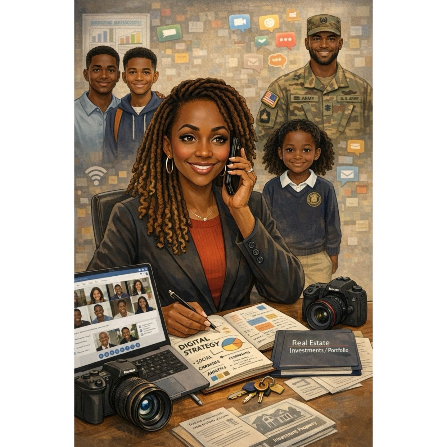 Okay, I caved.🫣 Had to see what AI thought my life look like&hellip; and it didn&rsquo;t miss 📸📉💻🏡 #aiplay #aiart