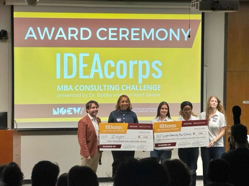 We Won Runner-Up at the @theideavillage IDEAcorps MBA Consulting Challenge 🏆 during @hellonoew NOLA entrepreneur week.

Our @loynocob team worked on @zokyoproducts &trade;, an automated toilet paper dispenser designed for childcare centers that help