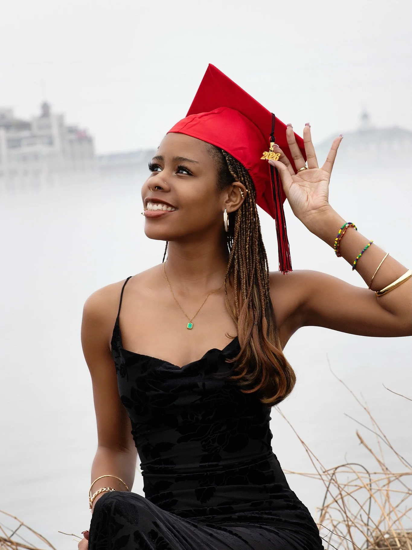 A close family friend asked me to photograph her daughter before she steps into her next chapter. We wanted the New Orleans skyline, but the fog had other plans. For a young woman stepping from high school into college, the fog felt fitting. That sea