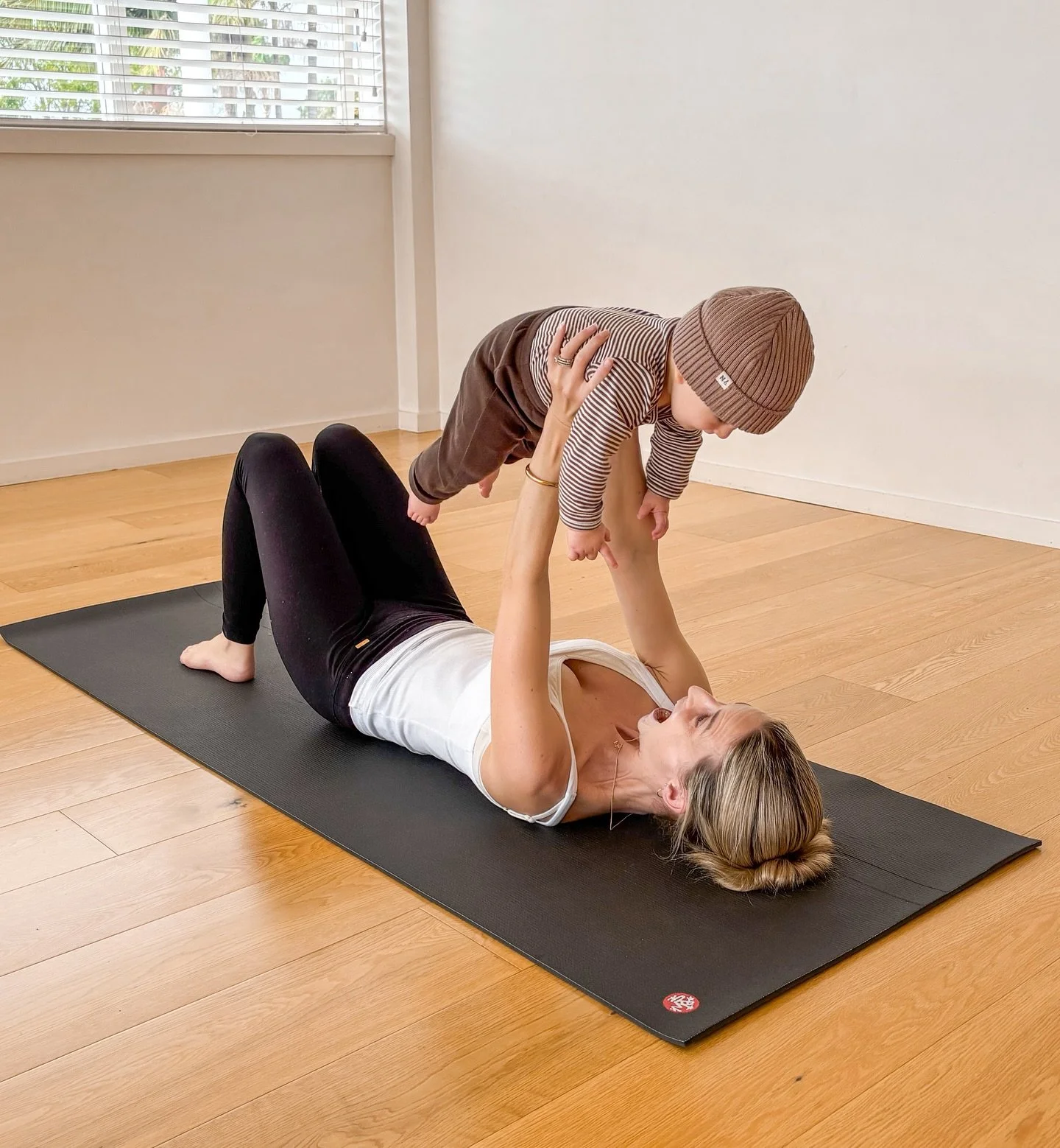 Stretching into motherhood with a little one by your side 🧡

Join our mums &amp; bubs classes where gentle flows meet sweet giggles and calm moments. A perfect way to move, breathe and bond here in Takapuna.

 #TakapunaYoga #MumsAndBubs #GoldenYogi 