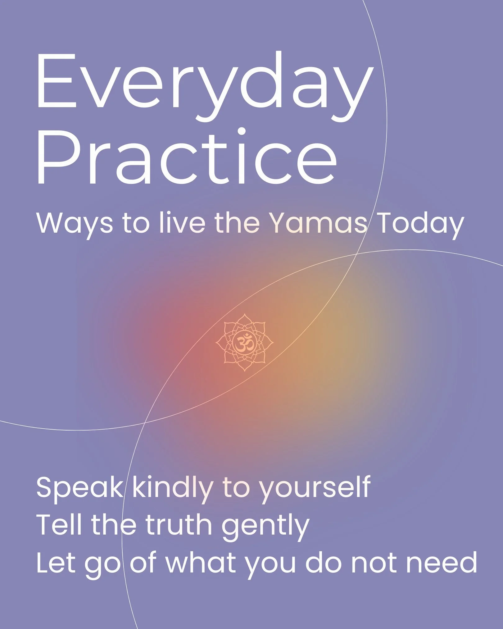 ✨ Living Yoga Beyond the Mat ✨

This month at Golden Yogi, we are exploring the Yamas
the first limb of yoga.

The Yamas are gentle ethical guidelines that invite us to live with more awareness, kindness, and integrity in our everyday lives. They rem
