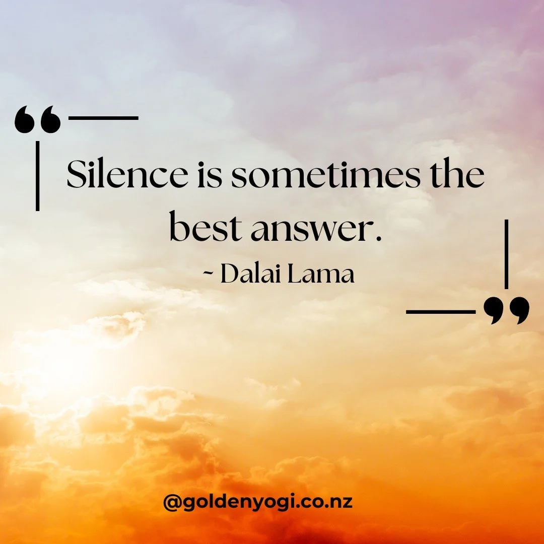 In the spaces between words, something sacred lives.

The Dalai Lama reminds us of what the ancient yogis have always known. That silence is not empty. It is full. Full of wisdom, of clarity, of the deep knowing that rises when we finally stop fillin