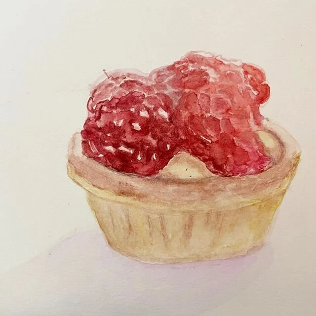Raspberry tart. #doodlewashmay2020