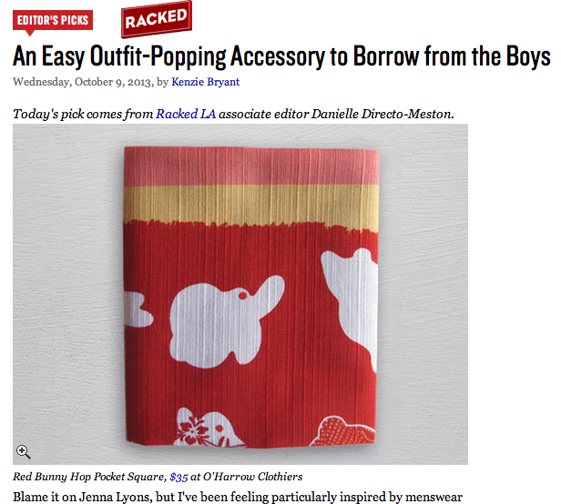  Full Article:&nbsp;http://racked.com/archives/2013/10/09/an-easy-outfitpopping-accessory-to-borrow-from-the-boys.php