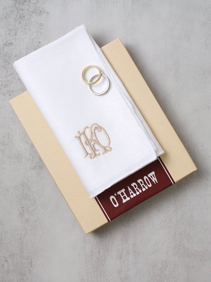 Custom Family Crest or Wedding Monogram Pocket Square