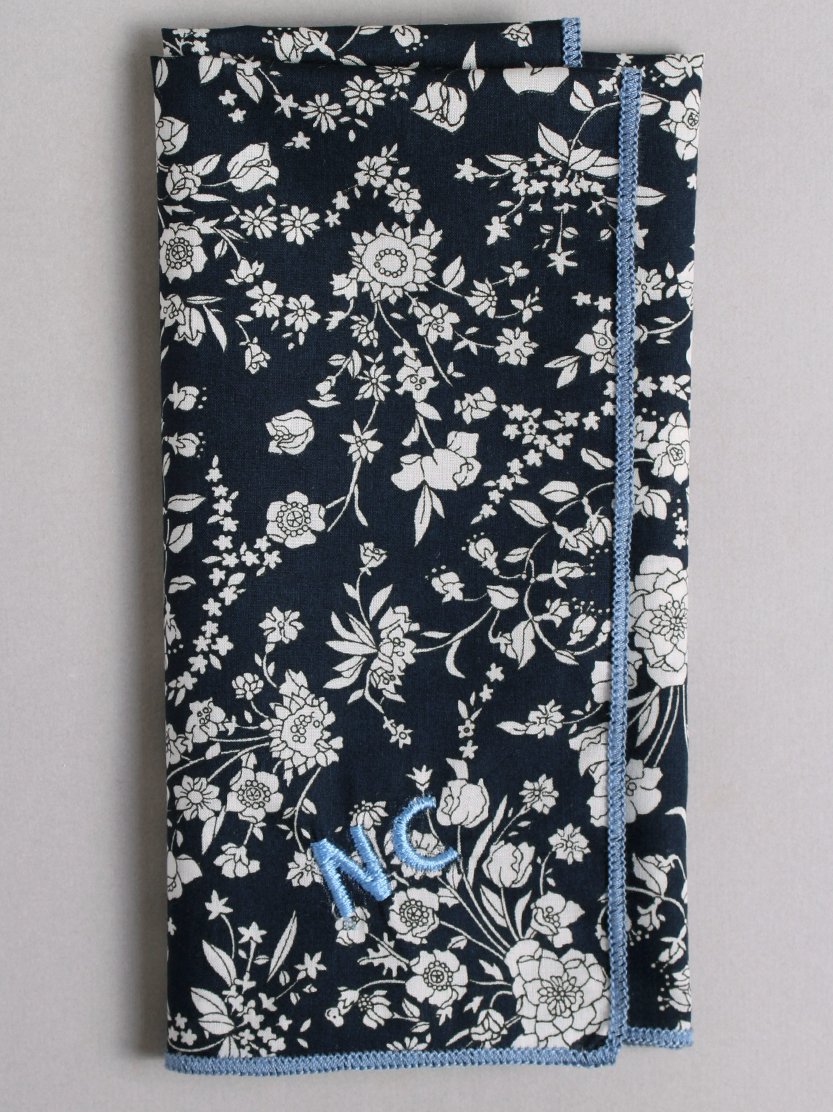 Deep Bloom | Liberty of London Pocket SQ