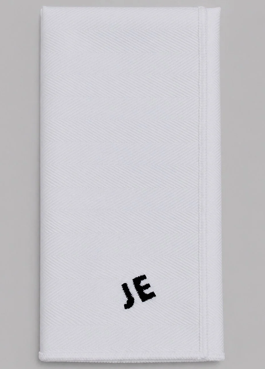 White Chain Stripped Italian Cotton Custom SQ