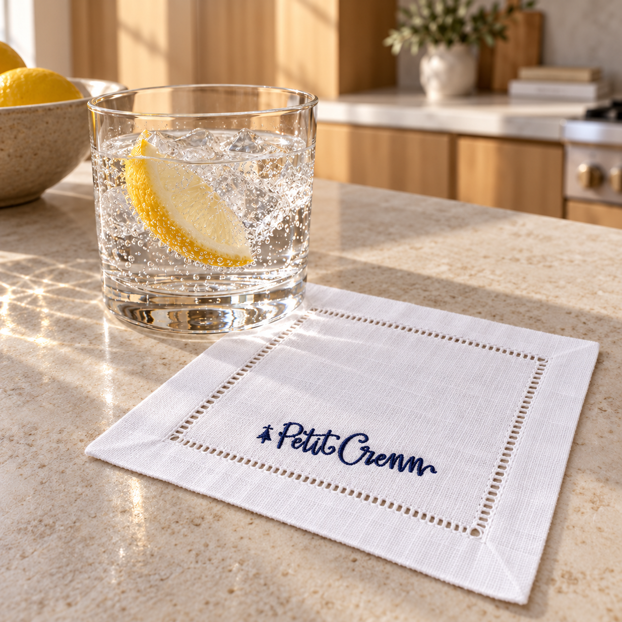 Custom Embroidered Cocktail Napkin