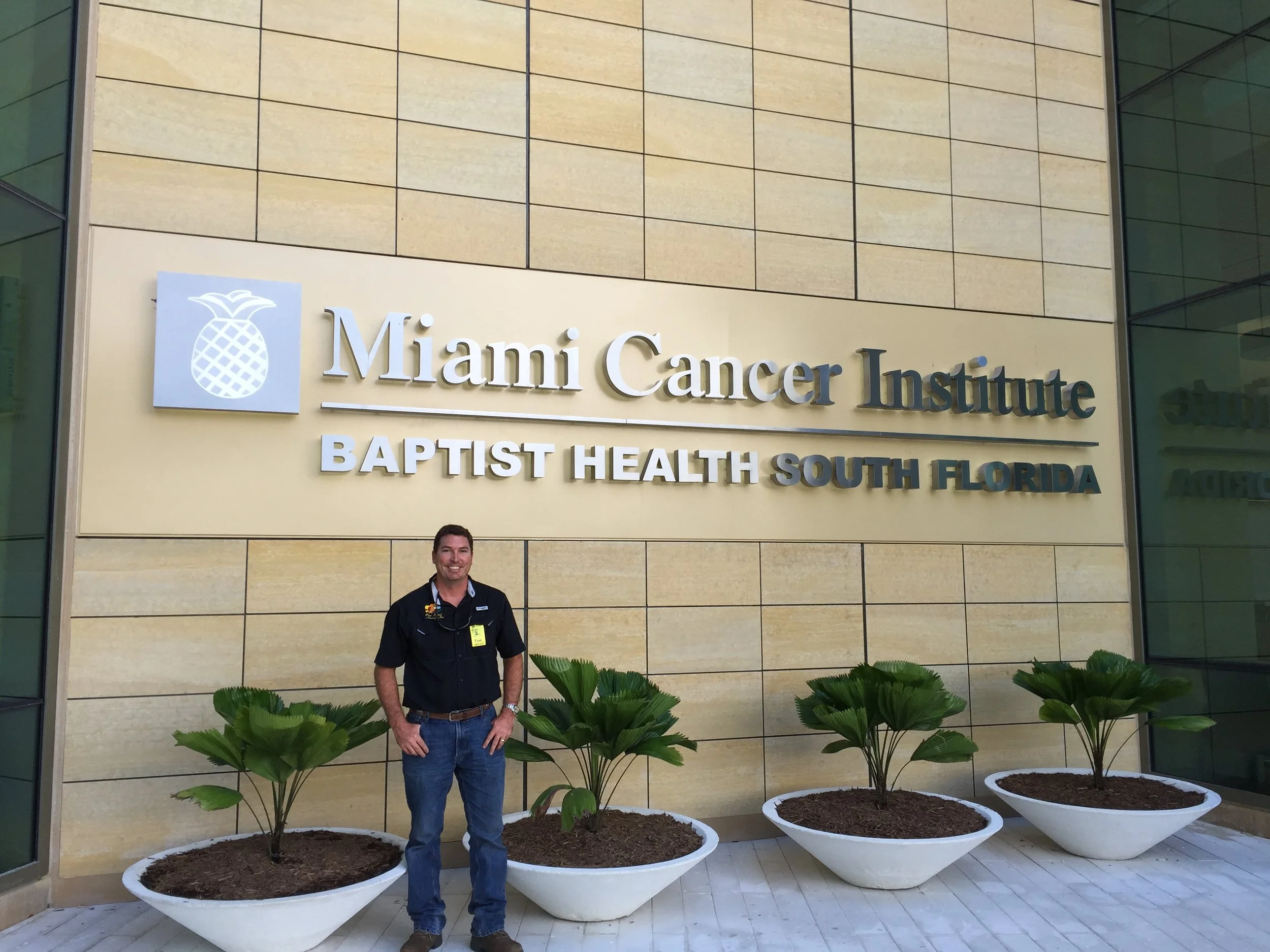 Miracle Fruit Farm owner and CEO Erik Tietig at the grand opening of MCI's new building where for the first time Miracle Fruit is formally recommended and distributed in an oncology patient care program utilizing the farm's very own Miraculous™ tablets.