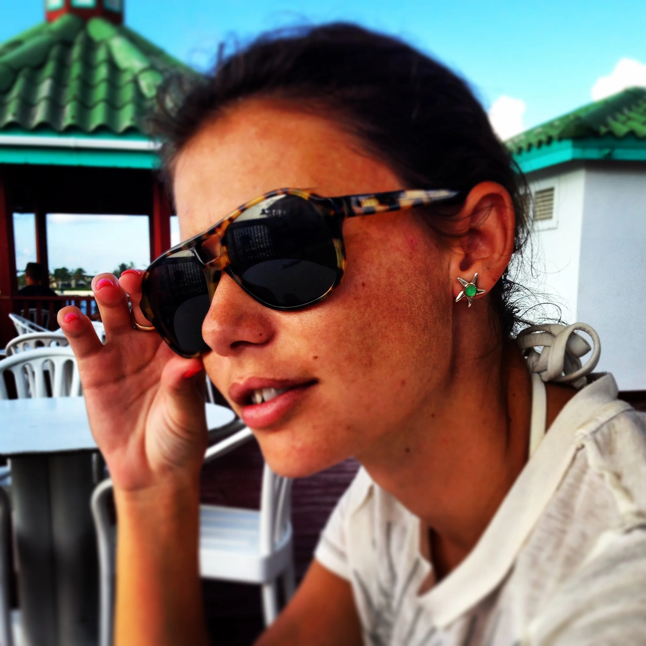 Starfish Chrysoprase Earrings.JPG