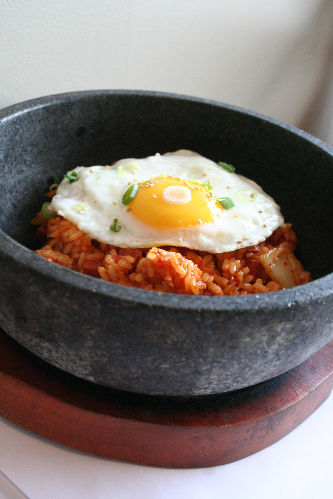  Kim Chee Fried Rice served in Stone Bowl 