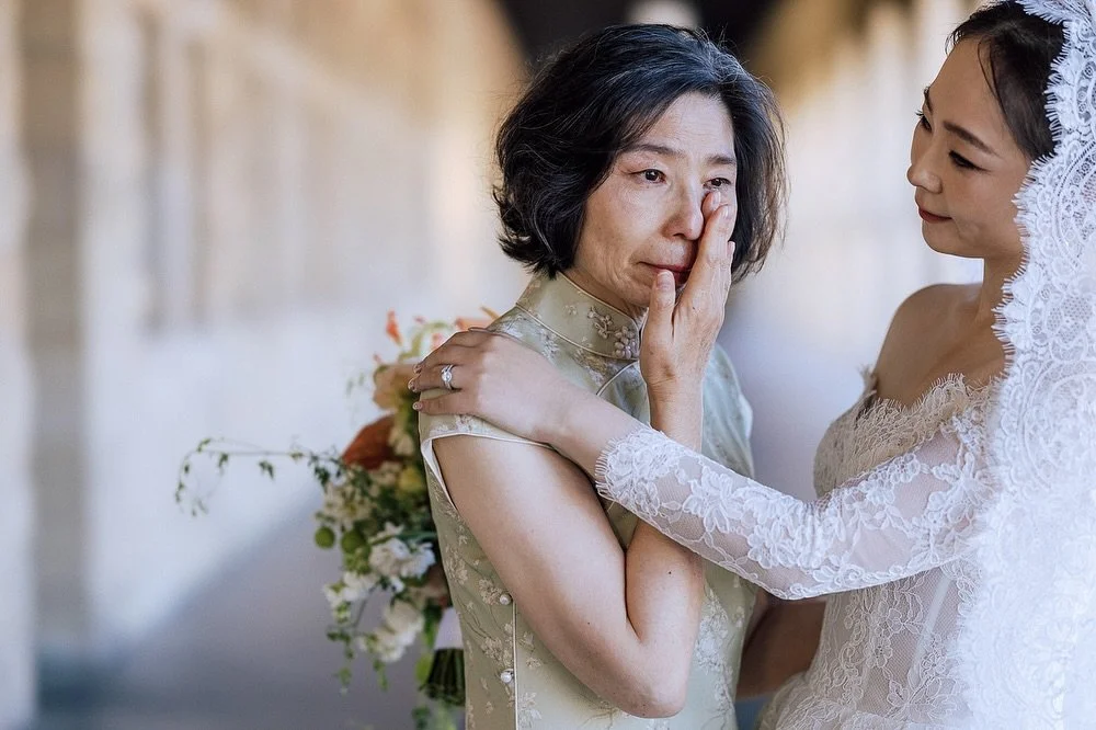 In the heart of Stanford Memorial Church, they promised forever beneath the stained glass glow. Surrounded by love, family, and blessings, every tear and smile became part of their story.