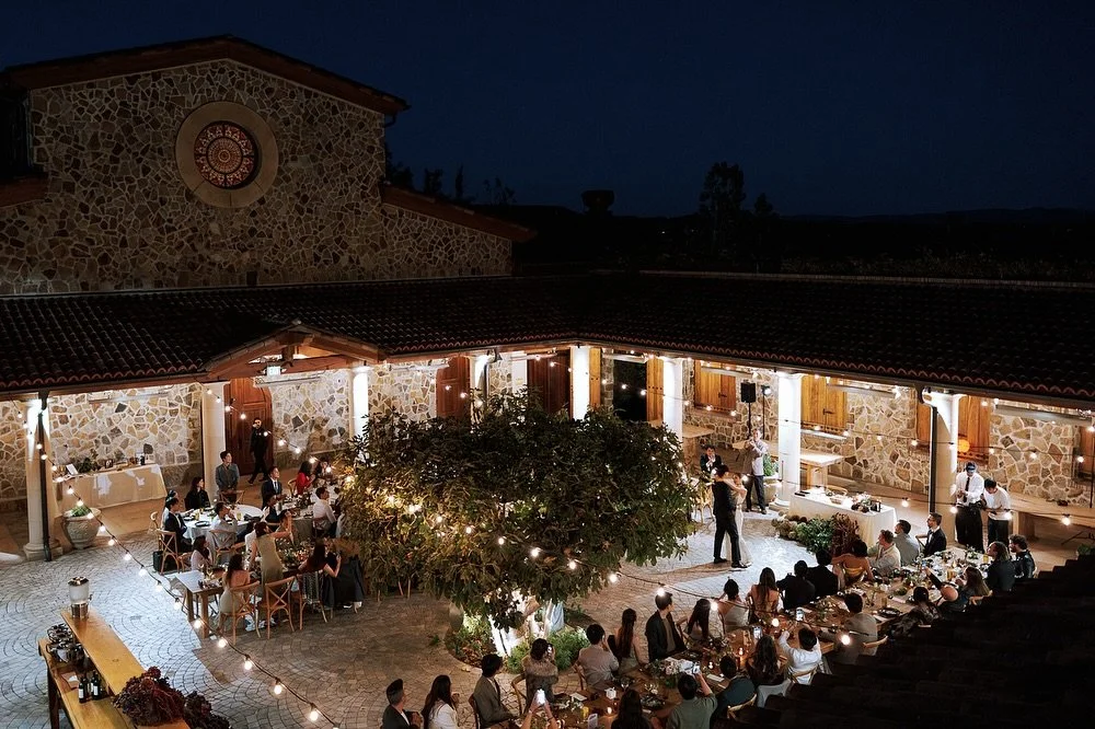 Our couple took creativity to a whole new level &mdash; the video segment of their wedding was transformed into a mesmerizing kaleidoscope dome, like an art installation straight out of a museum. Guests could lie back inside and watch a film about th