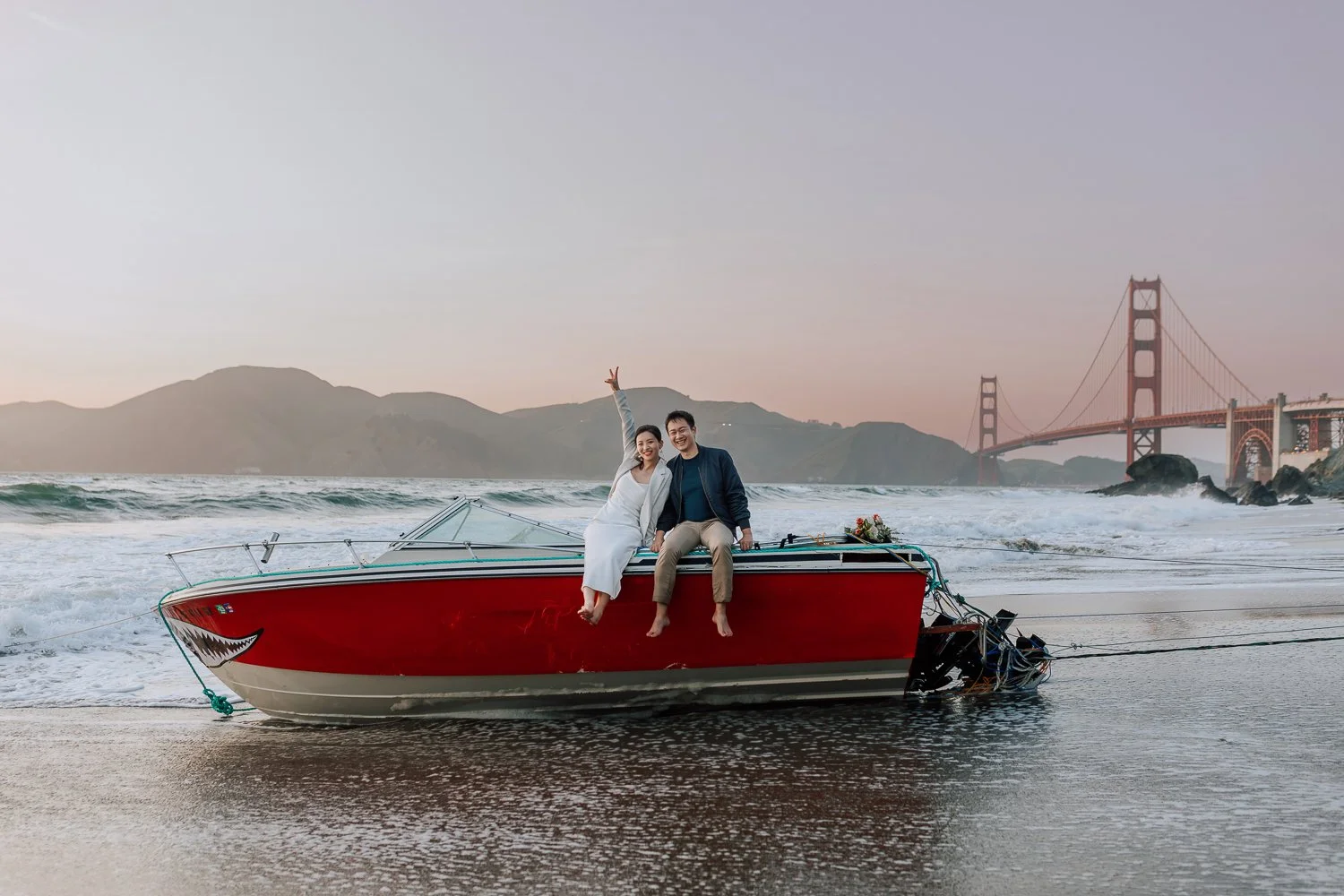 San Francisco City Hall Civil Ceremony / City Elopement  | Buena Vista Park and Marshall's Beach