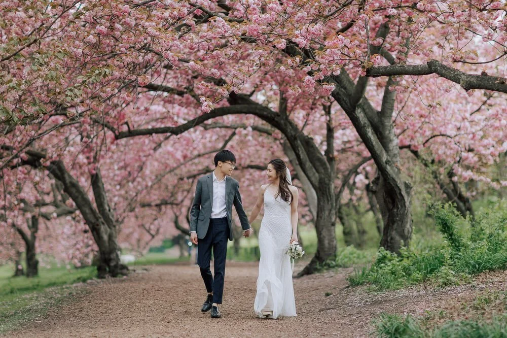 紐約市區無論怎樣的繁忙，但中央公園總有自己的節奏。

櫻花盛開的日子，整座城市好像慢了下來。粉紅色的花簇把天空填滿，落花鋪在泥路上；
風一吹，就分不清哪些是飄下來的，哪些是捨不得走的。

我喜歡看這裡的每一個身影，在花樹下、在石階旁、在巨大泡泡飄過來的瞬間，那種真實的微笑。
紐約的春天很短。 但有些畫面，總會在記憶裡。

No matter how loud the city gets, Central Park always moves at its own pace.

When the c