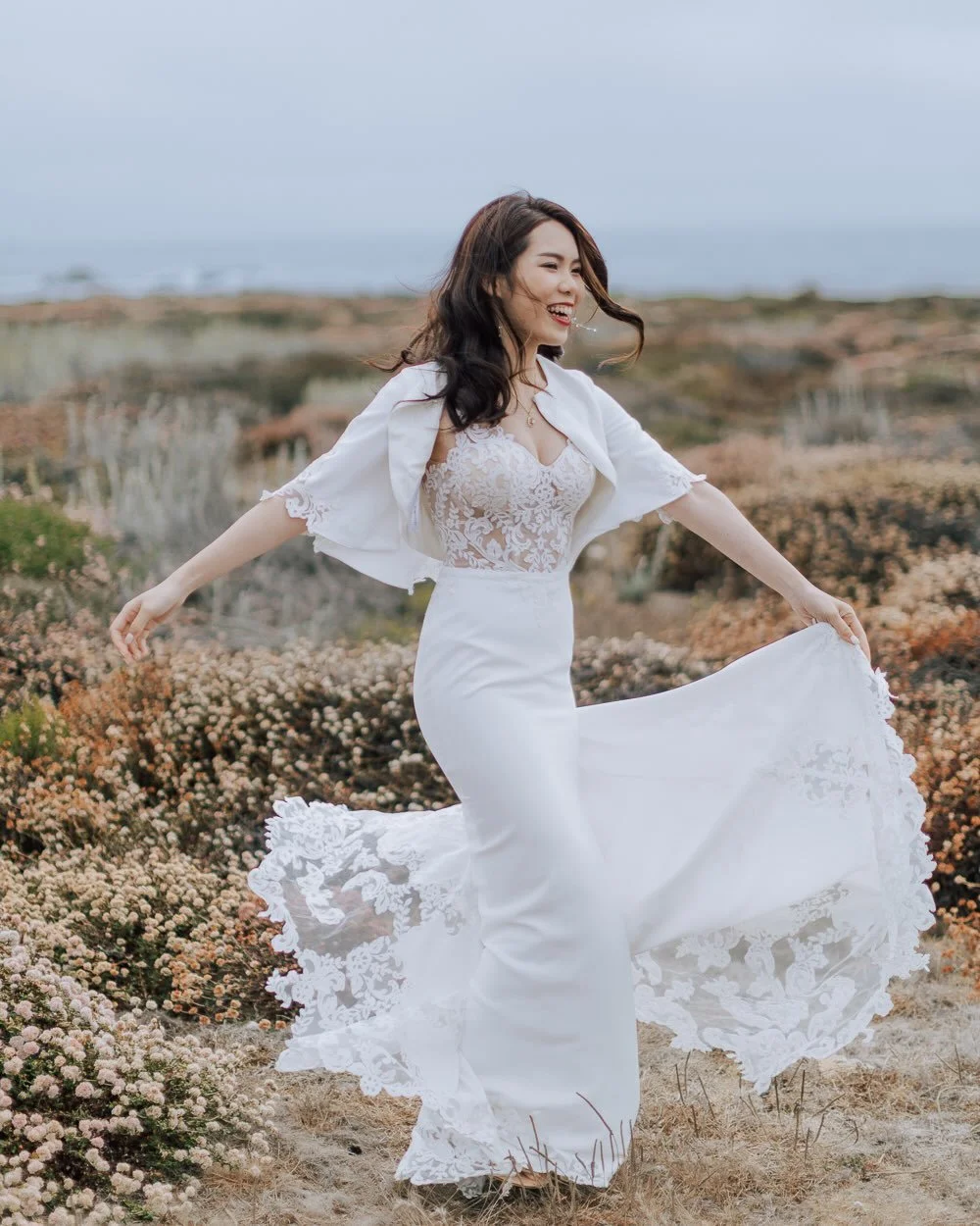 Somewhere between the road, the sea, and us.

#carmelbytheseawedding #BigSurWeddingPhotographer #highway1elopement #montereyweddingphotographer #jimleevision