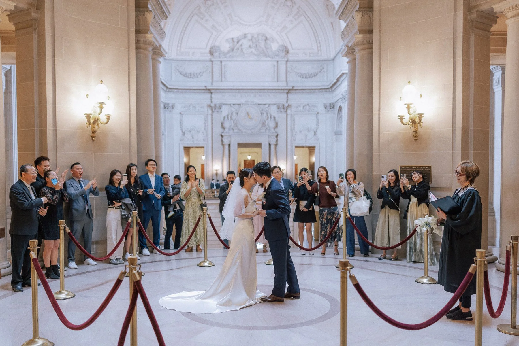 San Francisco City Hall Civil Ceremony | Luncheon at Kokkari Estiatorio