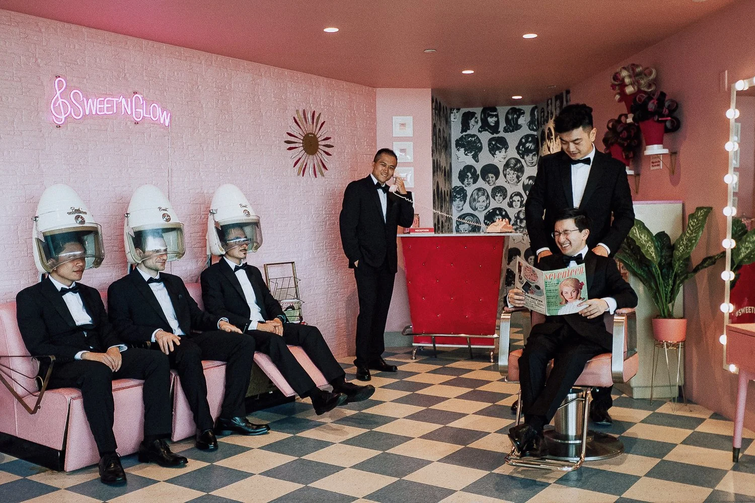 TWA Hotel Wedding Photo