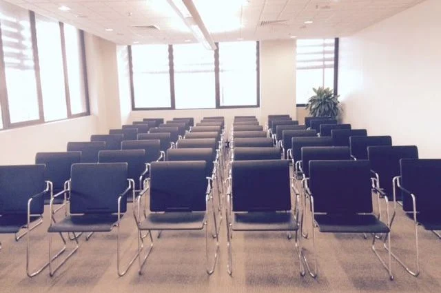 Boardroom - Lecture Theatre Set up x 40 - view from front middle.jpg