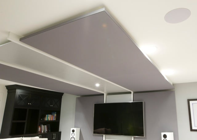 Home theatre room / family room - view of the ceiling panels.
