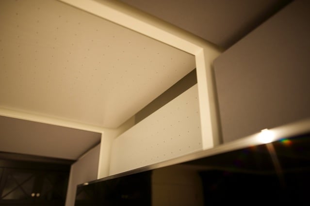 Home theatre room / family room - view of the mounting / architectural details.