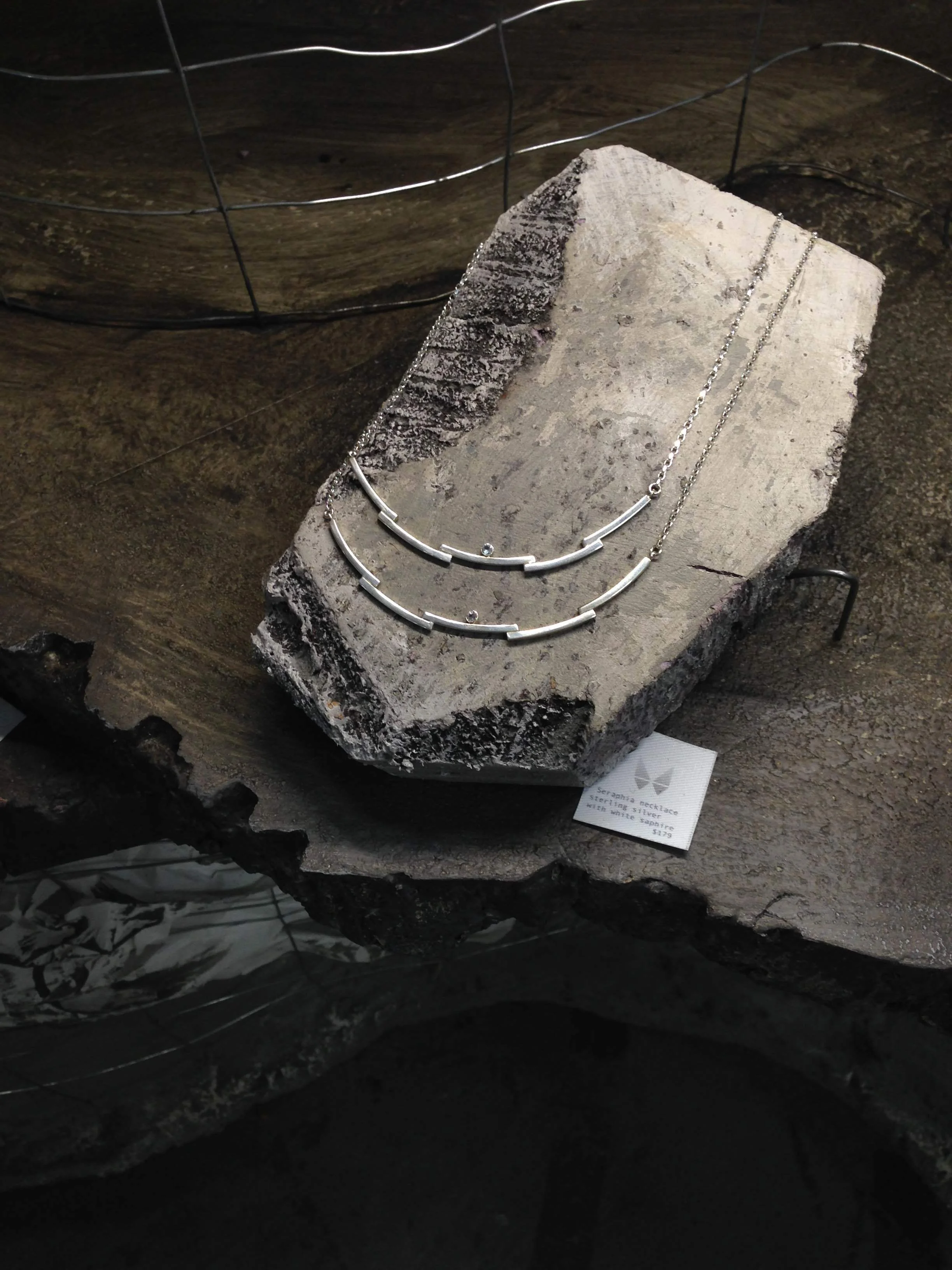 Seraphina Necklaces in their natural world.