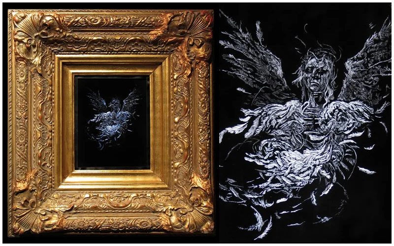 Daniel van Nes DEFAULT AUTUMN Illuminated engraving 80cm x 60cm ( framed) € 1.180