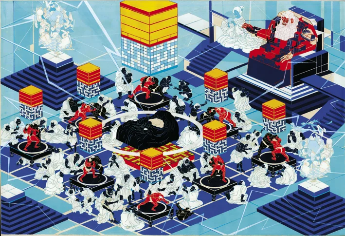Jon Fox TBA oll on canvas 143 x 100 cm 